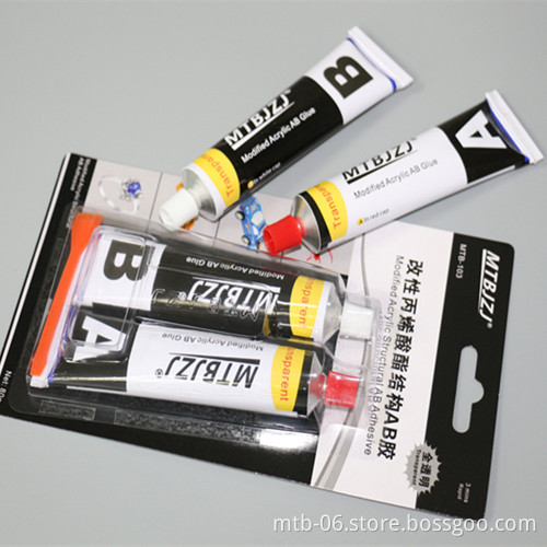 Super Adhesive AB Glue Clear Liquid Acrylic Structural AB Adhesive